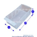 7. Caja de Plástico para Anaquel - Mediana