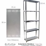 Estantería Color Gris 45x85 cm