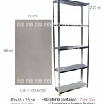 Estantería Color Gris 60x85 cm