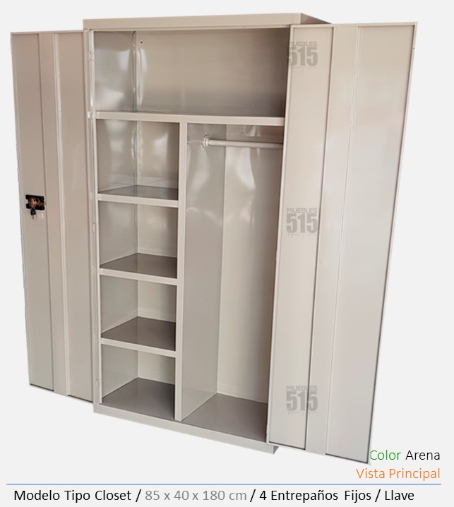 Gabinete Tipo Closet Arena 1 Gabinete Tipo Closet Color Arena - Imagen 1