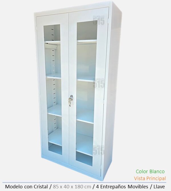 Gabinete Con Puerta de Cristal